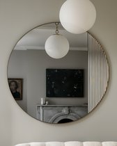 Круглое зеркало в раме Нолан - M, цвет золотой - Louvre Home