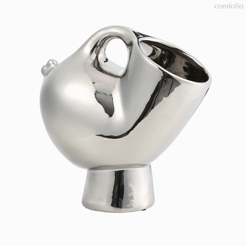 Ваза Harm высота 26, цвет серебряный - Cosmo