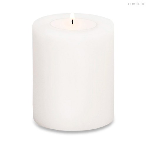 Подставка для чайной свечи Edzard Корнелиус d8хh9 см, жаростойкий пластик, белая - Edzard