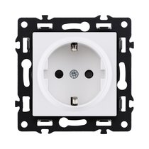 Розетка штепсельная SCHUKO 16A/250 В, белый Kollinger Asthetik AS-014WH - Kollinger