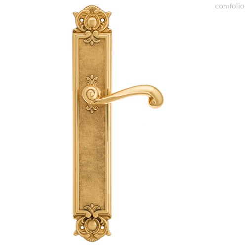 Дверная ручка Venezia Carnevale на планке PL97 полированная латунь - Venezia Collezione