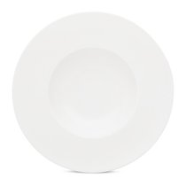 Тарелка суповая Decor de table Плиссе 24,6 см, фарфор костяной