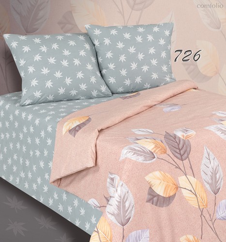 Комплект постельного белья ПА-3-726 Евро Поплин с наволочками 70х70х2шт. - АльВиТек