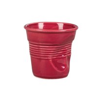 Чашка для эспрессо Barista (Бариста) "мятая" 90 мл, h 6 см, 10 шт., цвет бордовый - P.L. Proff Cuisine