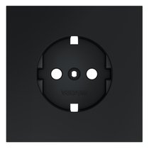 Накладка для розетки с заземлением, S70 графит - Voltum