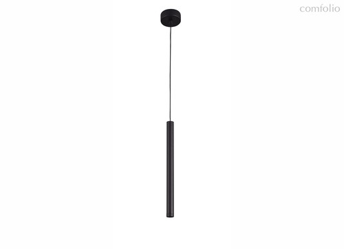 LED Uno светильник подвесной, 5Вт, D26хH350 мм, цвет корпуса черный RAL9005, 400Лм, 28°, 3000К, IP20, Ra80, провод L=2м, блок питания в комплекте - Donolux