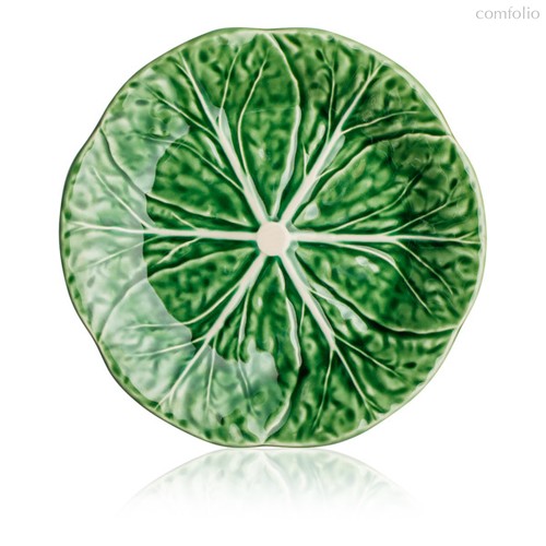 Тарелка десертная Bordallo Pinheiro "Капуста" 19см, цвет зеленый, 19 см - Bordallo Pinheiro