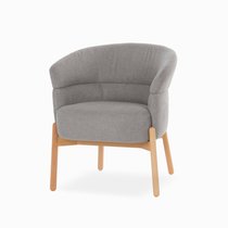 Кресло Wally Wood, цвет бежевый/серый - Cosmo