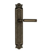 Дверная ручка Venezia Mosca на планке PL97 античное серебро - Venezia Collezione