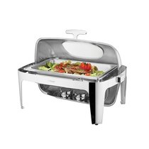 Мармит 8,5 л 1/1x65 с откидной Roll-top крышкой и окном нерж. - SUNNEX