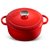 Кастрюля с крышкой Voeux L'amour d24 см, 3,8 л, чугун, красная - Voeux