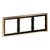 Рамка металлическая на 3 поста, S70 Metal латунь - Voltum
