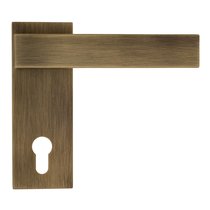 Дверная ручка на планке Fratelli Cattini COSMO CYL PL65-BY матовая бронза - Venezia Collezione
