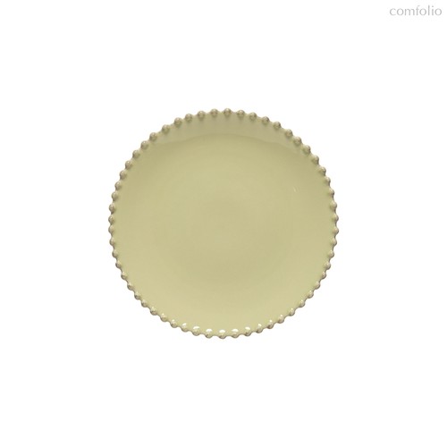 Тарелка круглая Pearl Lilly Green PEP222-LLY (PEP222-03317P), цвет желтый/зеленый, 22 см - Costa Nova