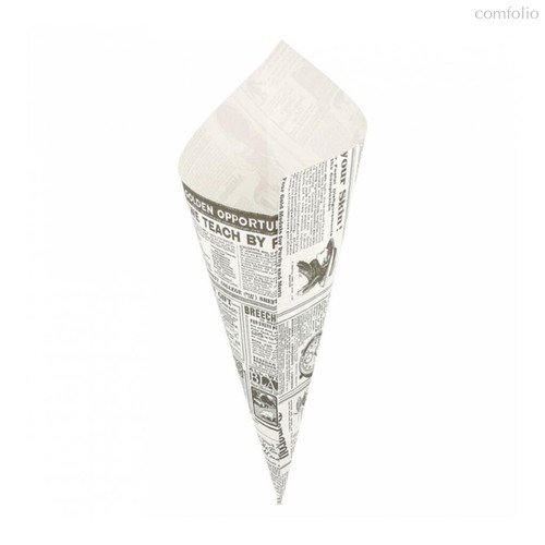 Кулек бумажный "Газета" 250 г, белый, 29,5 см, жиростойкий пергамент, 250 шт/уп, Garcia - Garcia De Pou