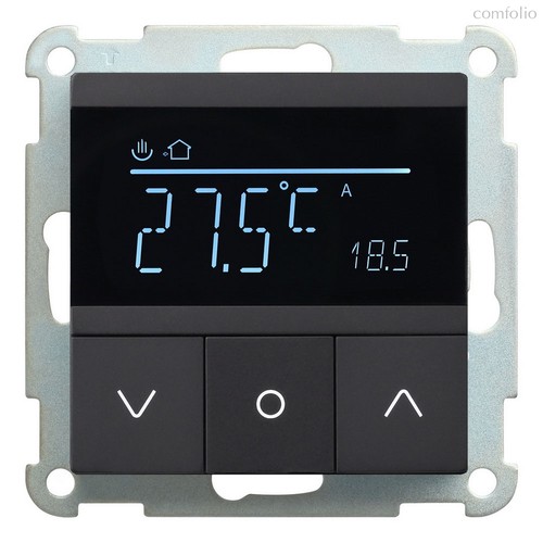 Термостат для теплых полов с Wi-Fi, датчик в комплекте 32232 BK, черный - Rikett