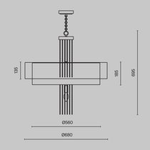 Подвесной светильник Maytoni MOD151PL-05G - Maytoni