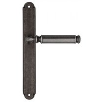 Дверная ручка на планке Fratelli Cattini "ENCIA" PL01-IA античное серебро