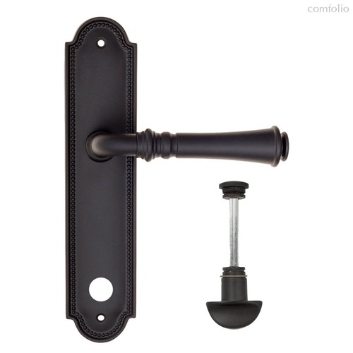 Дверная ручка на планке Fratelli Cattini GRACIA WC-2 PL248-NM матовый черный - Fratelli Cattini