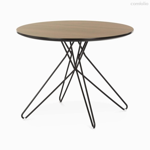 Кофейный столик Bug диаметр 60, цвет коричневый/черный - Cosmo