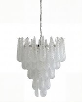 Серебристый подвесной светильник Поуль, цвет хром - Louvre Home