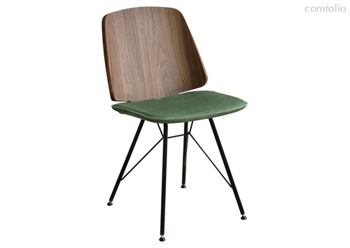 Стул E9.6 (орех / зелено-голубой FiberGuard) - Ellipse