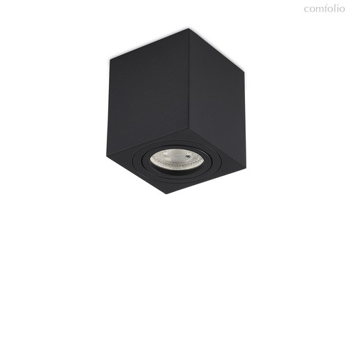 LED, Basis, светильник накладной, GU10, L80xW80хH90мм, IP20, черный RAL9005, без лампы - Donolux