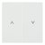 Клавиши выключателя для жалюзи 35613 MW, белый сатин - Rikett