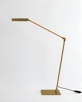 Золотая настольная лампа Уве, цвет полированная латунь - Louvre Home