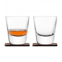 Набор из 2 стаканов Arran Whisky с деревянными подставками 250 мл - LSA International