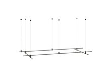 Magnet Modular System «CODE 1.2», L2000хL1000хH95-3000 мм (высота регулируется), DC24V, подвесное основание для модульных светильников, черный, блок питания в комплект не входит - Donolux