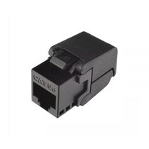 Вставка Keystone с коннектором RJ45 кат. 6 147406 BK, черный - Rikett