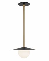 Чёрно-золотой подвесной светильник Милти, цвет золотой - Louvre Home