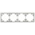 Четырехместная рамка 35840 PL, платина - Rikett