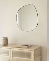 Ассиметричное настенное зеркало Анора, цвет черный - Louvre Home