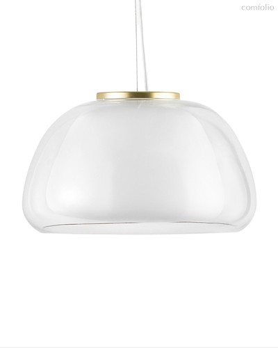 Золотистый светильник Матс с прозрачным плафоном, цвет полированная латунь - Louvre Home