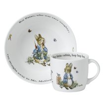 Набор из двух предметов Wedgwood Кролик Питер (кружка, салатник индивидуальный), белый - Wedgwood