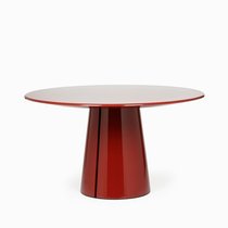 Обеденный стол Cargo диаметр 135, цвет красный - Cosmo