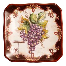 Тарелка пирожковая Certified Int. Виноделие.Красный виноград-1 15 см, керамика - Certified International
