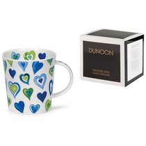 Кружка Dunoon "Влюблённые сердца. Ломонд" 320мл (голубая) - Dunoon
