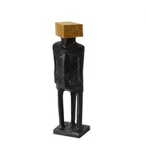 Статуэтка Golden Block Figure, цвет черный - Cosmo