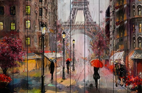 Парижские зонтики 40х60 см, 40x60 см - Dom Korleone