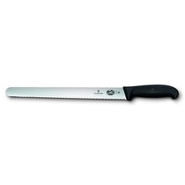 Нож Victorinox Fibrox для нарезки с волнистым лезвием 36 см, ручка фиброкс - Victorinox