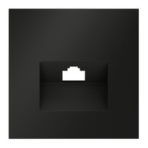 Накладка для розетки компьютерной RJ45 кат.6, S70 черный матовый