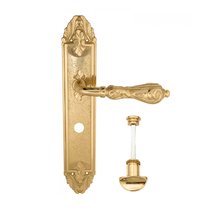 Дверная ручка Venezia Monte Cristo WC-2 на планке PL90 полированная латунь - Venezia Collezione