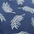 Плед вязаный с авторским принтом Fleshy Leaves синего цвета из коллекции Wild, 130х180 см - Tkano