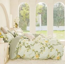 Комплект постельного белья CA-6-763 Евро Сатин печатный с наволочками 70х70х2шт.+50х70х2шт. - АльВиТек