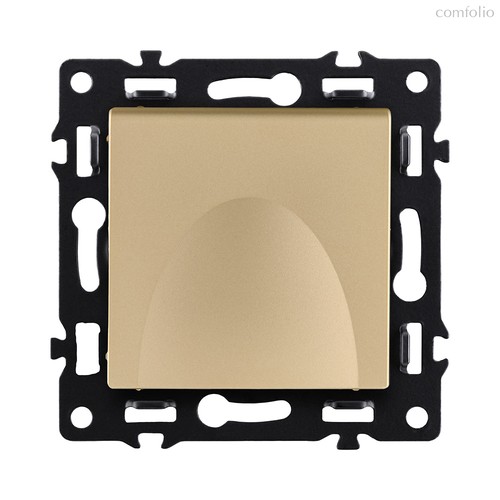 Розетка штепсельная SCHUKO 16A/250 В с крышкой, золотой Kollinger Asthetik AS-015GD - Kollinger