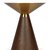 Кофейный столик Vaso Gold диаметр 49, цвет золотой/коричневый - Cosmo