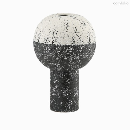 Ваза Crumb of Sand высота 31, цвет белый/черный - Cosmo